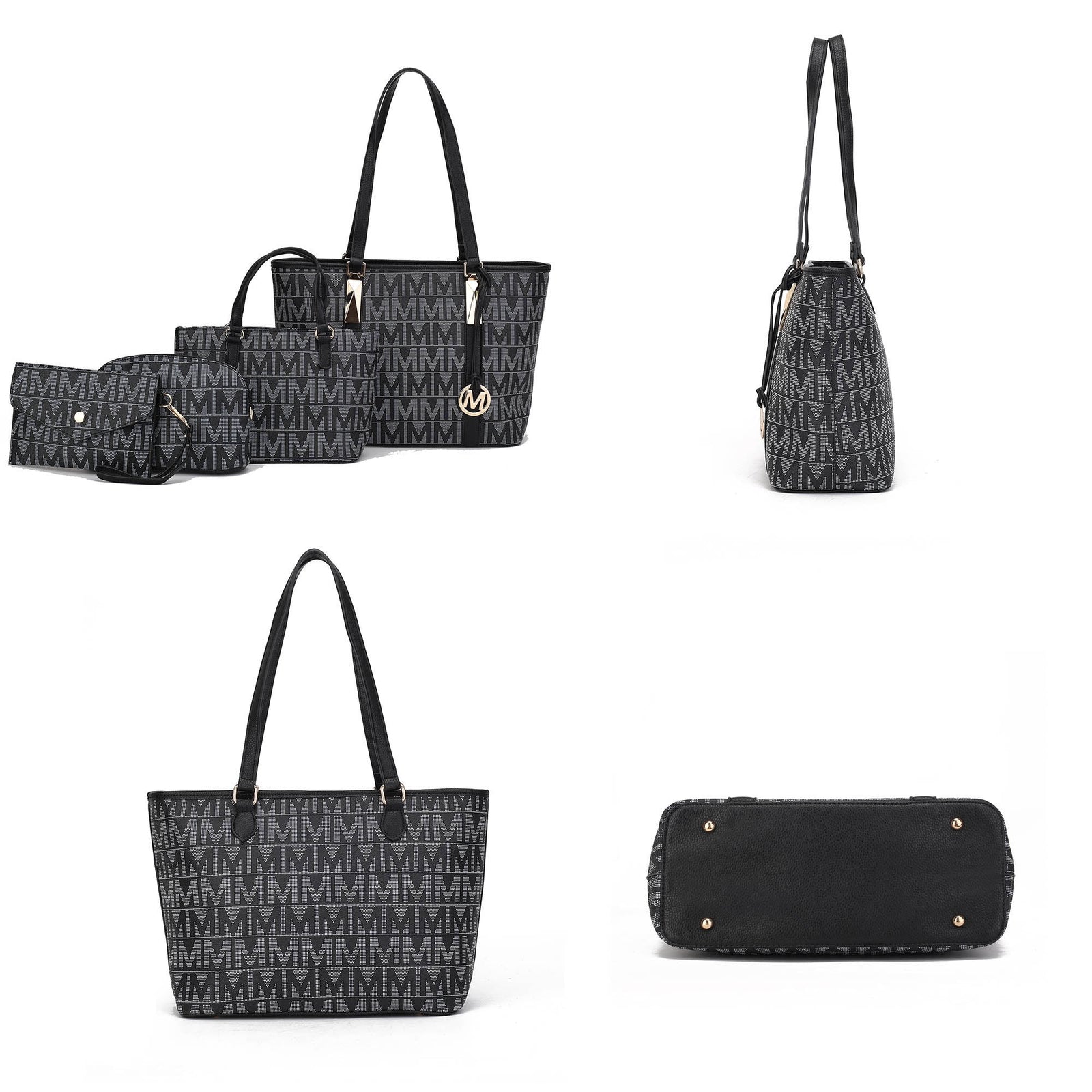 Edelyn Women'S Tote Bag, Small Tote Handbag, Pouch Purse & Wristlet Wallet, Signature Handbag 4 Pcs Set by Mia K
