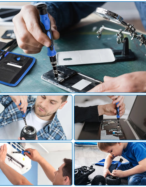 Load image into Gallery viewer, Precision Screwdriver Sets 142-Piece Electronics Precision Screwdriver with 120 Bits Magnetic Repair Tool Kit for Iphone, Computer,Household Appliances, Jewelry, Guita, Tablet,Game Console

