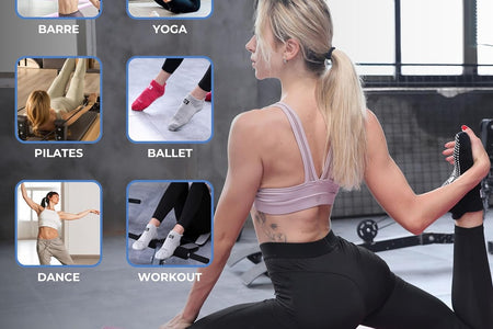 Yoga Socks for Women Non-Slip W/ Grips, Ideal for Pilates, Pure Barre, Maternity, Barefoot Workout, Dance