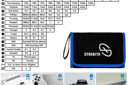 Precision Screwdriver Sets 142-Piece Electronics Precision Screwdriver with 120 Bits Magnetic Repair Tool Kit for Iphone, Computer,Household Appliances, Jewelry, Guita, Tablet,Game Console
