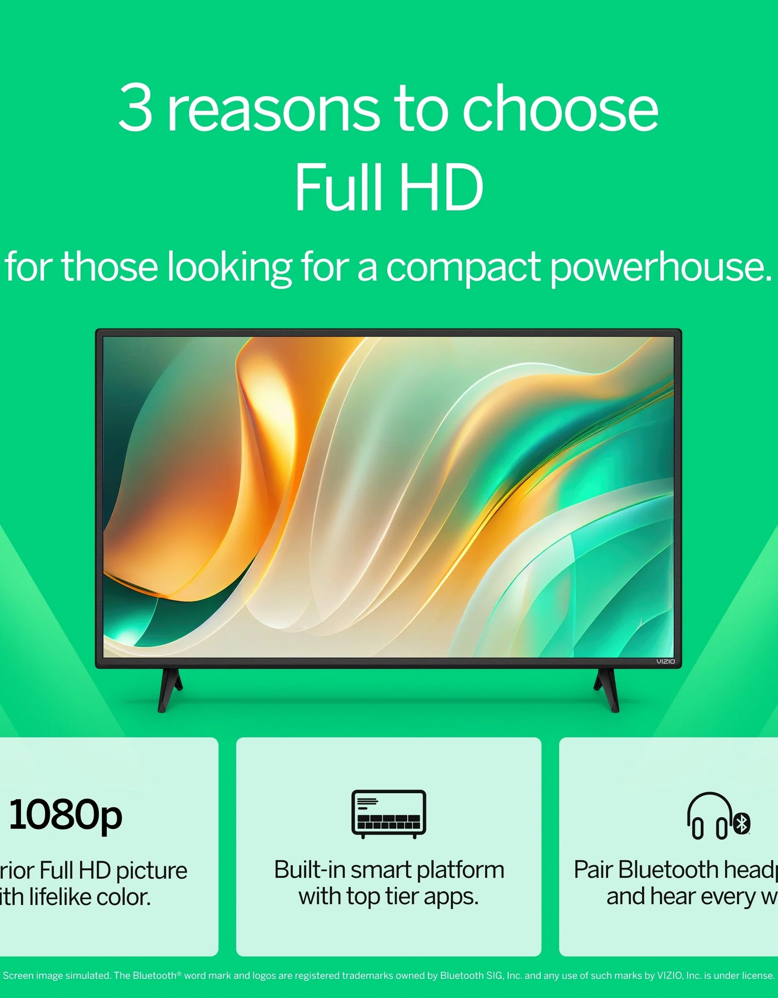 40" Class Full HD 1080P LED Smart TV (VFD40M-08)