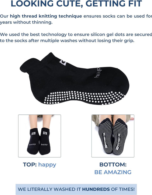 Load image into Gallery viewer, Yoga Socks for Women Non-Slip W/ Grips, Ideal for Pilates, Pure Barre, Maternity, Barefoot Workout, Dance
