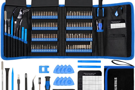 Precision Screwdriver Sets 142-Piece Electronics Precision Screwdriver with 120 Bits Magnetic Repair Tool Kit for Iphone, Computer,Household Appliances, Jewelry, Guita, Tablet,Game Console