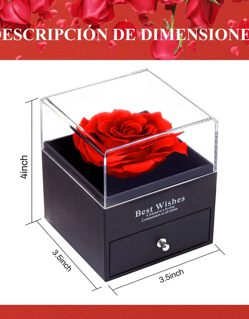 Load image into Gallery viewer, Preserved Red Real Rose with I Love You Necklace in 100 Languages -Eternal Flowers Rose Gifts for Mom Wife Girlfriend Her on Christmas Valentines Day Mother'Sday Anniversary Birthday Gifts for Women
