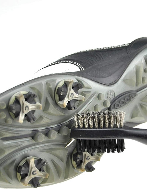 Load image into Gallery viewer, Microfiber Waffle Pattern Tri-Fold Golf Towel | Brush Tool Kit with Club Groove Cleaner, Retractable Extension Cord and Clip
