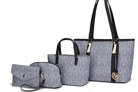 Edelyn Women'S Tote Bag, Small Tote Handbag, Pouch Purse & Wristlet Wallet, Signature Handbag 4 Pcs Set by Mia K
