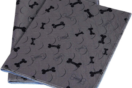 Washable Dog Pee Pads with Free Grooming Gloves,Non Slip Dog Mats with Great Urine Absorption,Reusable Puppy Pee Pads for Whelping,Potty,Training,Playpen