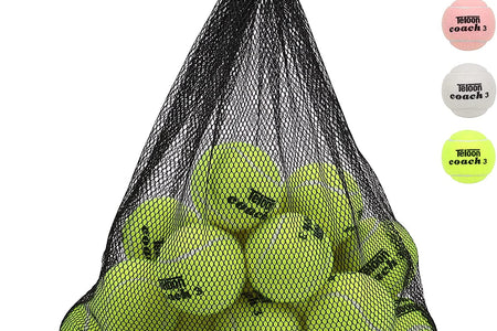 Pressure Training Tennis Balls-12 or 18 Count-Mesh Carry Bag，4 Colors Available，Pressureless Training Exercise Tennis Balls for Beginners.