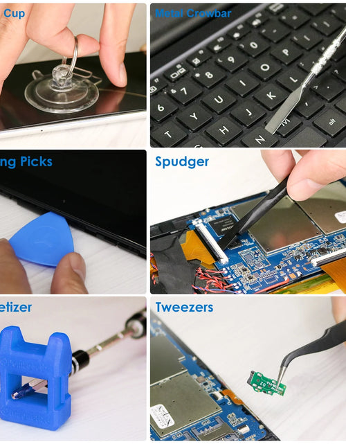 Load image into Gallery viewer, Precision Screwdriver Sets 142-Piece Electronics Precision Screwdriver with 120 Bits Magnetic Repair Tool Kit for Iphone, Computer,Household Appliances, Jewelry, Guita, Tablet,Game Console
