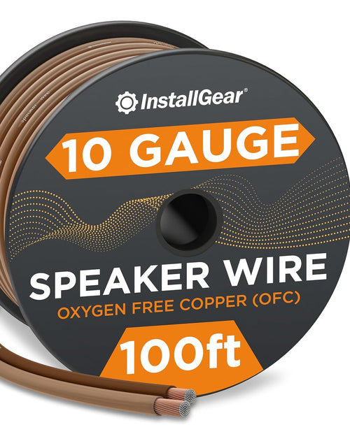 Load image into Gallery viewer, 12 Gauge Speaker Wire with 12 Banana Plugs (100Ft) - 12 AWG Speaker Wire Speaker Cable 99.9% | Oxygen-Free Copper - True Spec and Touch Cable | Speaker Wire 12 Gauge | Outdoor Speaker Wire
