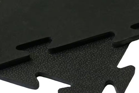 Armor-Lock (Fitness) 3/8 In. X 20 In. X 20 In. Black Interlocking Rubber Tiles (16-Pack, 44 Sq. Ft.)