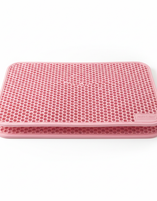 Load image into Gallery viewer, Double Layer anti Tracking Waterproof Cat Litter Trapping Mat Pink
