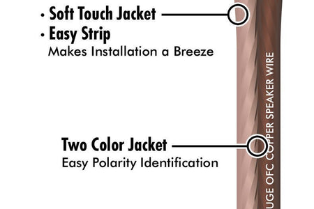 12 Gauge Speaker Wire with 12 Banana Plugs (100Ft) - 12 AWG Speaker Wire Speaker Cable 99.9% | Oxygen-Free Copper - True Spec and Touch Cable | Speaker Wire 12 Gauge | Outdoor Speaker Wire