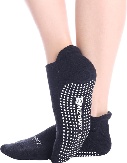Load image into Gallery viewer, Yoga Socks for Women Non-Slip W/ Grips, Ideal for Pilates, Pure Barre, Maternity, Barefoot Workout, Dance
