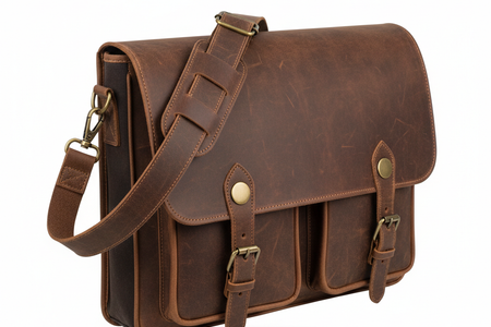 Komals Passion Leather Vintage Mens 16 Inch Leather Laptop Messenger Pro Satchel Mens Bag